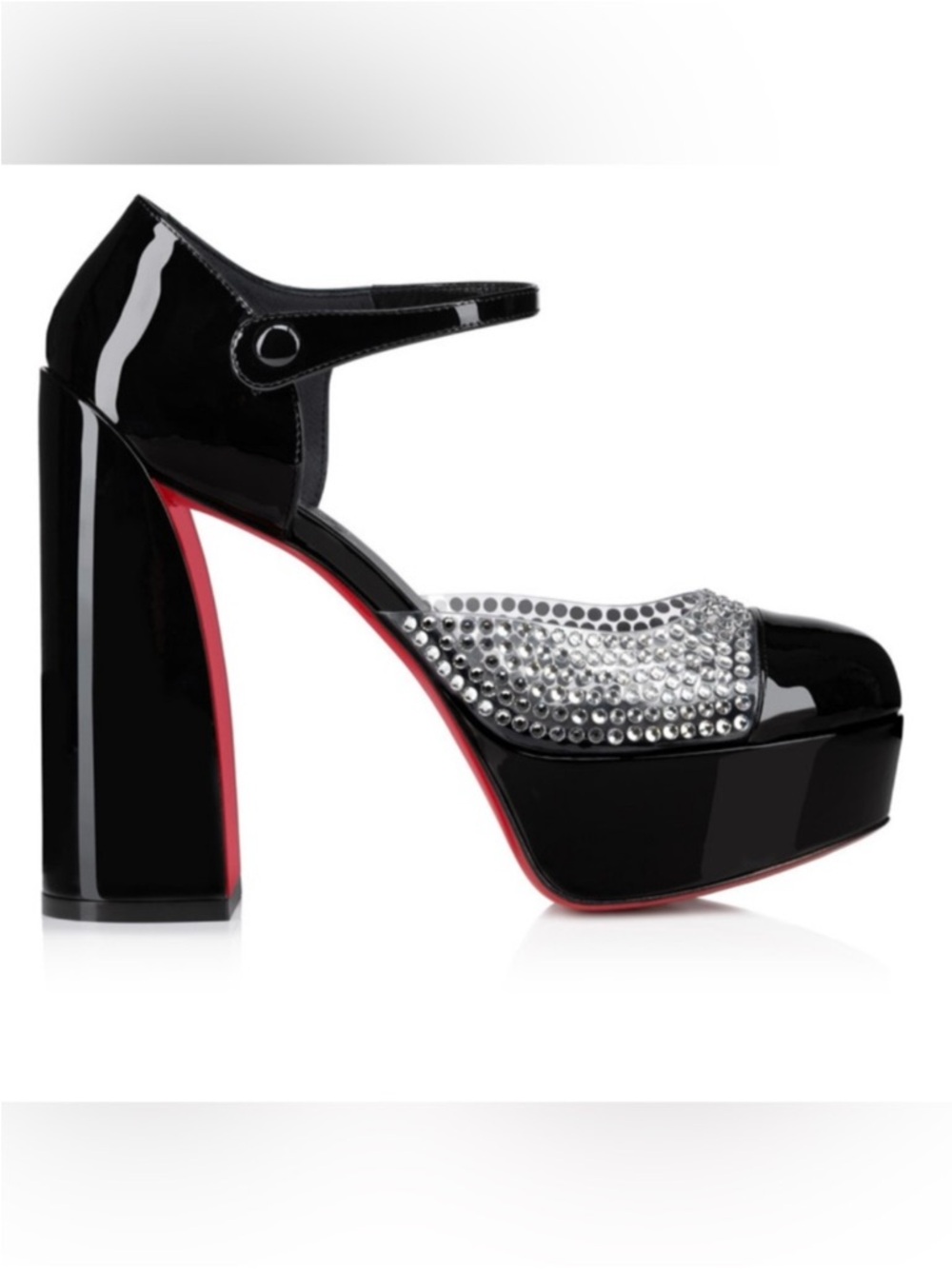 Christian Louboutin Movida MJ strass Mary Jane heels RETAIL 1,395 - Picture 3 of 9